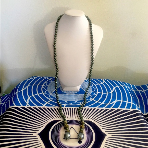 Heidi Daus Swarovski Dyed Tahitian Pearl Scarf - Picture 2 of 13